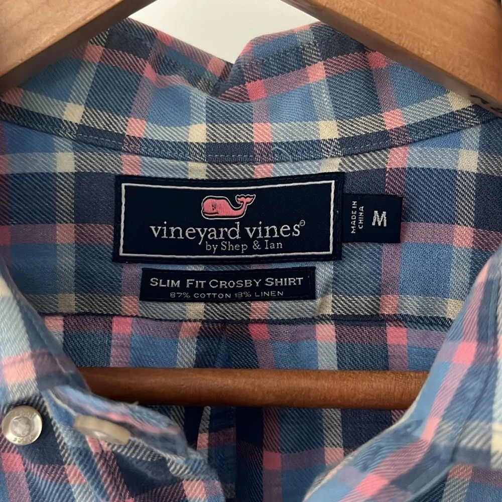 Vineyard Vines men’s slim fit Crosby button down Shirt Size Medium - Picture 3 of 9